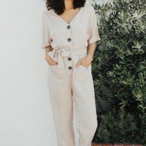 CJLA Penny Jumpsuit in Taupe